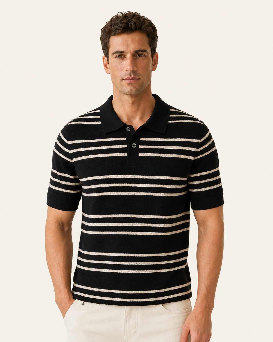 JM86117 in Black / Ecru
